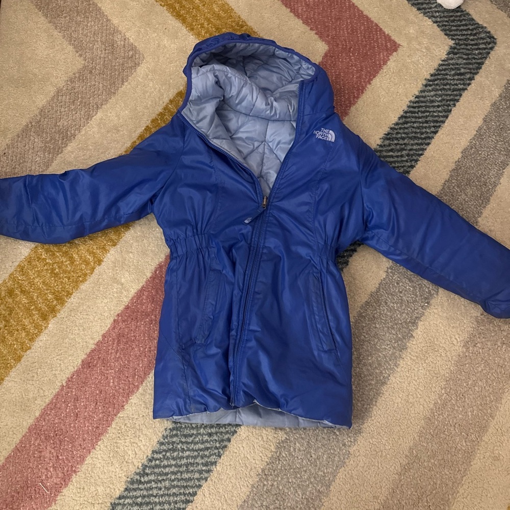 kids north face reversible jacket!